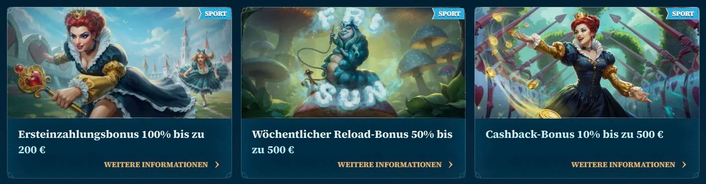 Willkommensbonus BetAlice Casino